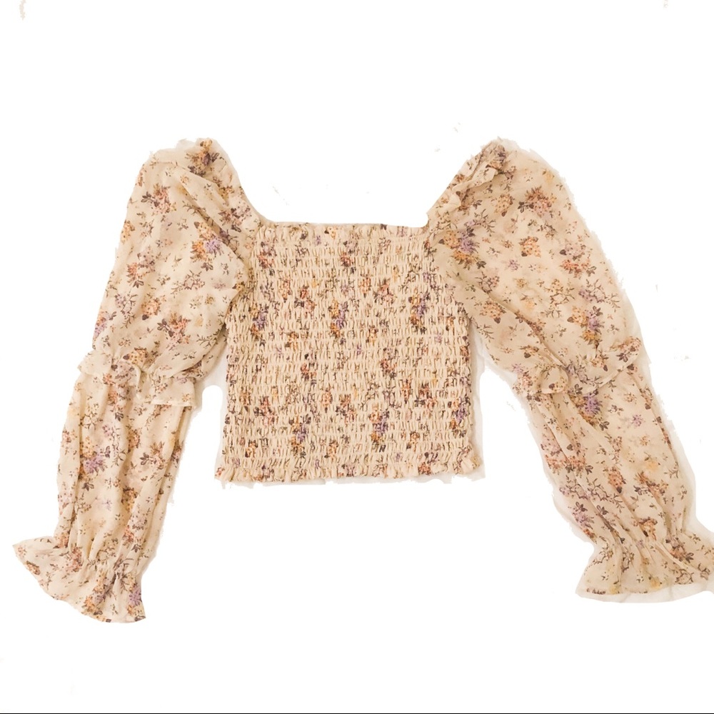 Floral Smocked Blouse